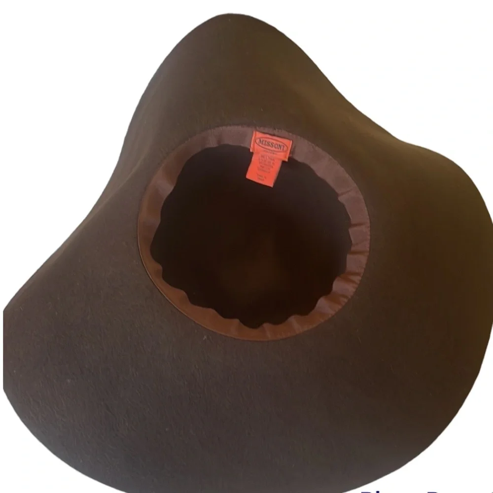 Missoni Brown Wool Floppy Hat - Picture 5 of 6